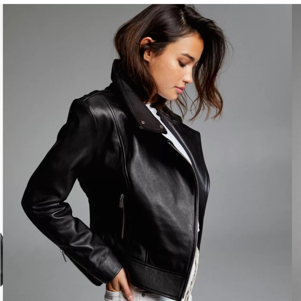 Mackage leather biker jacket